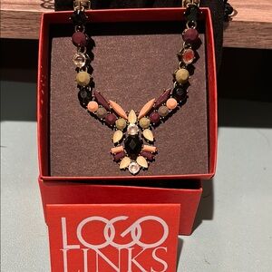 LOGO Lori Goldstein Multicolor Statement Necklace